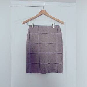 Ann Taylor Plaid Pencil Skirt